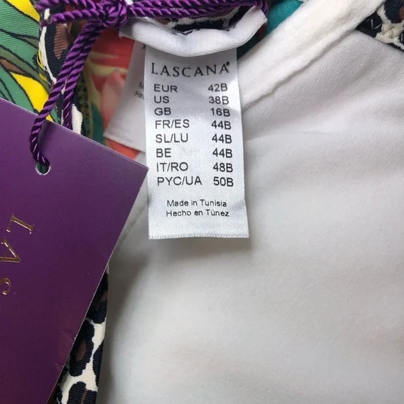 LASCANA Tropical Floral Bikini Top - Picture 9 of 16